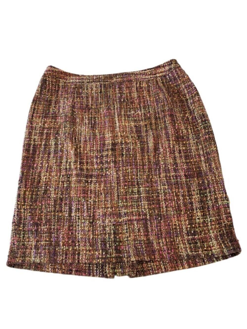 Lane Bryant Women's A-Line Multicolor Tweed Skirt 16